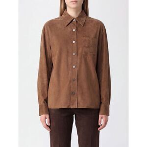 Pinko Women Pinko Cupro And Viscose Twill Shirt With Dropped Shoulders